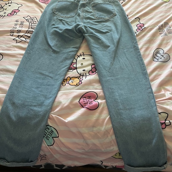 Bleach wash high rise jeans - Picture 4 of 4